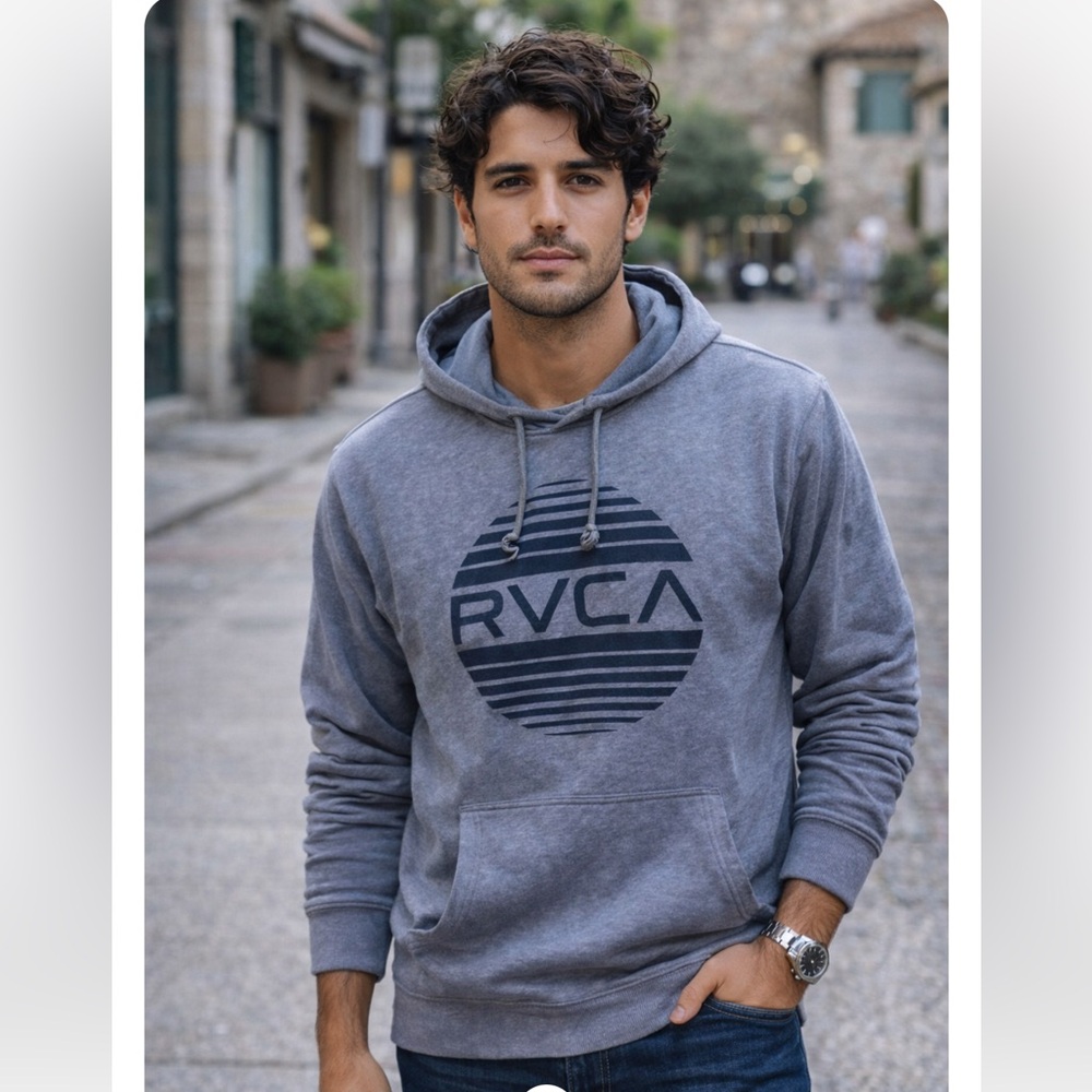 🔥RVCA Gray Men's Hoodie Sz M price firm!